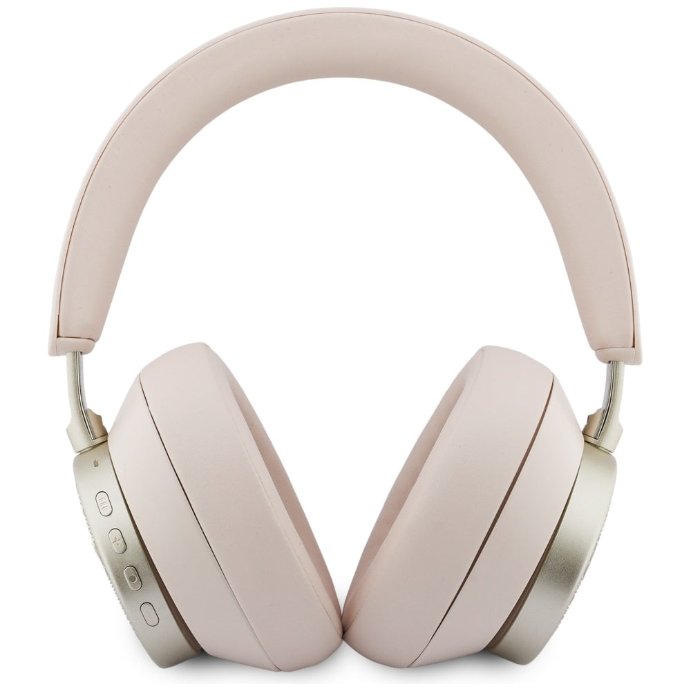 Bezprzewodowy zestaw słuchawkowy Bluetooth Guess 4G Gold Triangle Logo, A2DP, Różowy