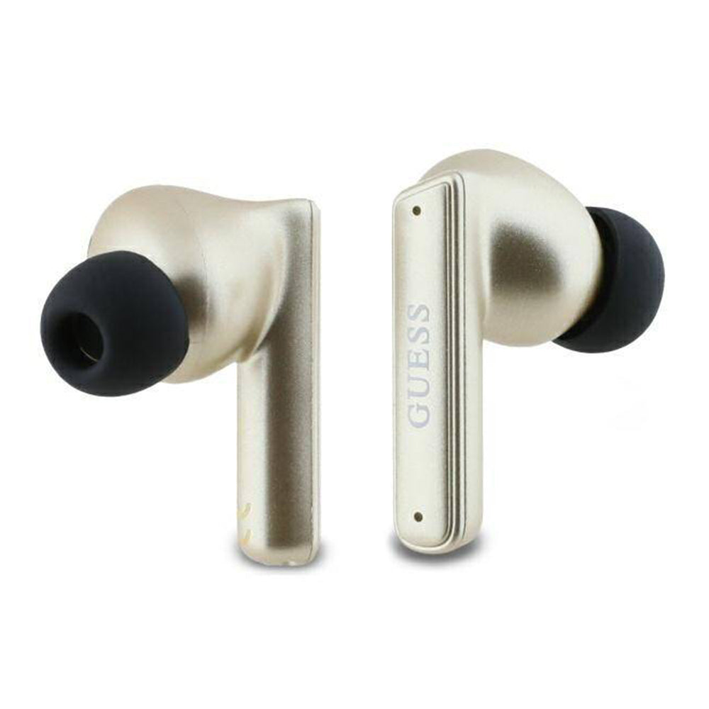 Handsfree Bluetooth Guess Capsule Printed Logo, TWS, ANC, Złoty
