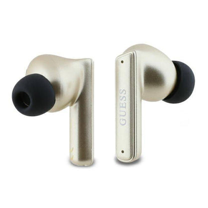 Handsfree Bluetooth Guess Capsule Printed Logo, TWS, ANC, Złoty