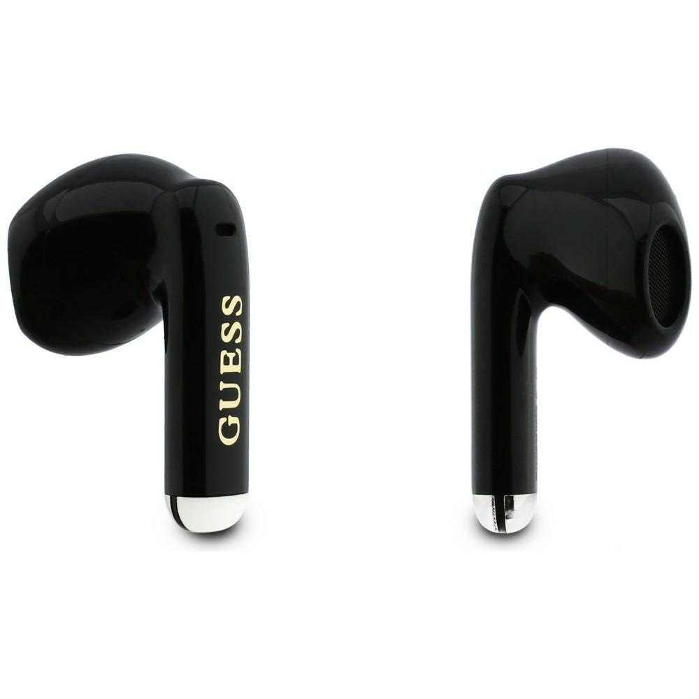 Handsfree Bluetooth Guess Glossy Gold Line Classic, TWS, Black