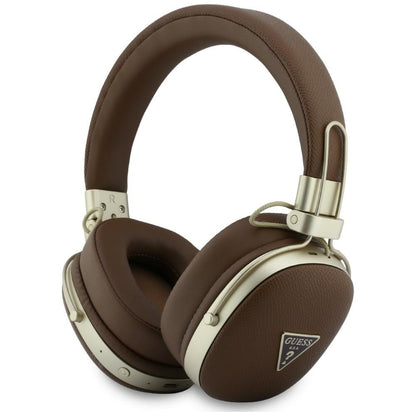 Handsfree Bluetooth Guess Grained Triangle Logo, A2DP, Brown