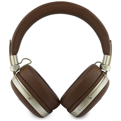 Handsfree Bluetooth Guess Grained Triangle Logo, A2DP, Brown