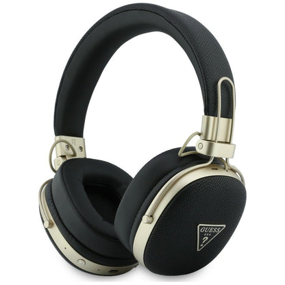 Handsfree Bluetooth Guess Logo Trójkąt Ziarnisty, A2DP, Czarny
