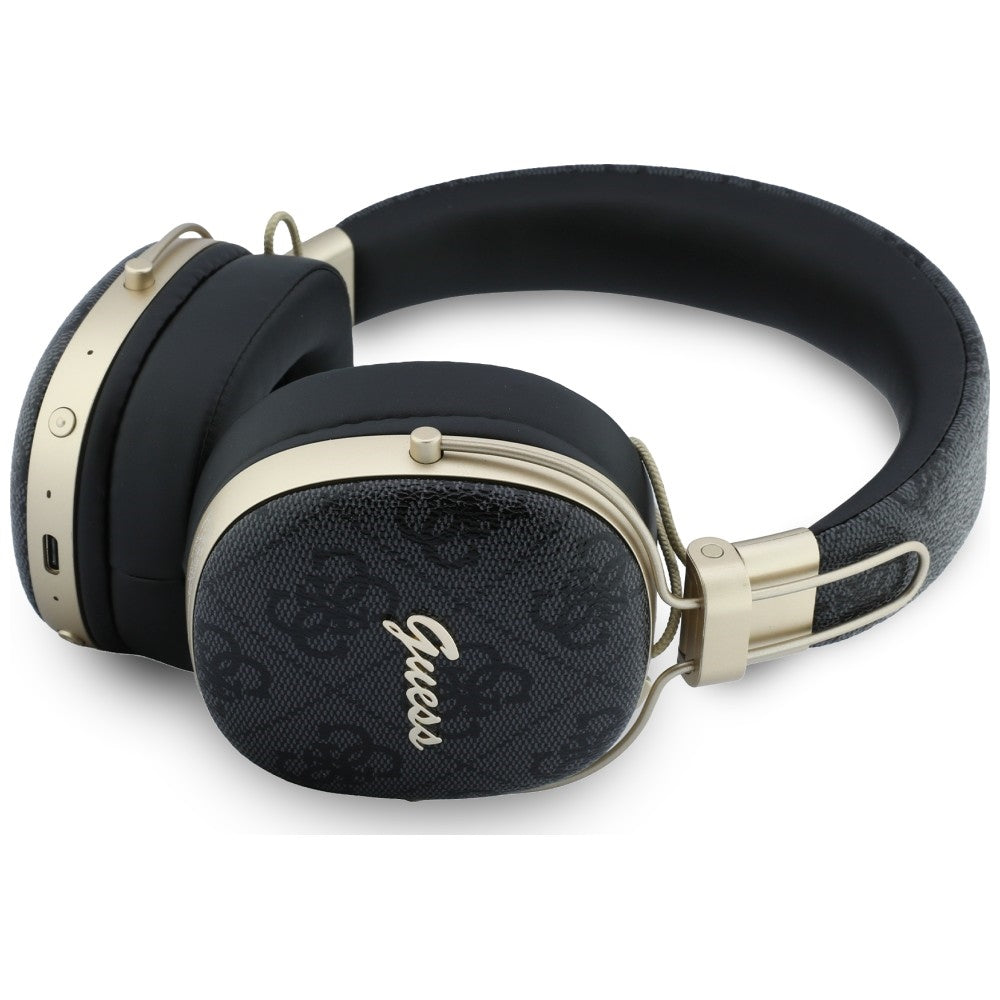 Handsfree Bluetooth Guess Metal 4G Script Logo, A2DP, Black