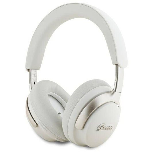 Handsfree Bluetooth Guess Metal Script Logo, A2DP, ANC, Beżowy