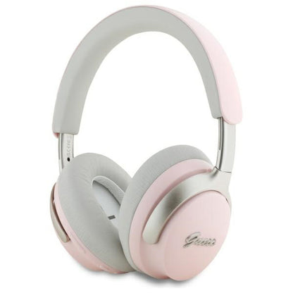 Handsfree Bluetooth Guess Metal Script Logo, A2DP, ANC, Różowy