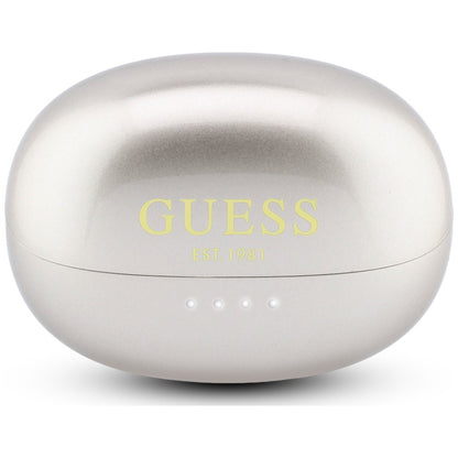 Handsfree Bluetooth Guess Metaliczna Powłoka Elektropolerowane Elementy Klasyczne, TWS, Złoty