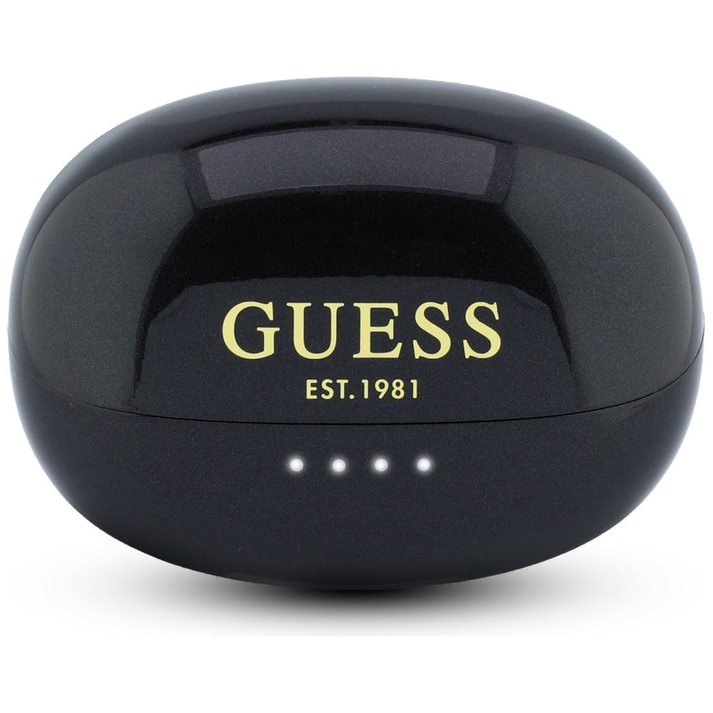Handsfree Bluetooth Guess Metallic Finish Electroplated Parts Classic, TWS, Black