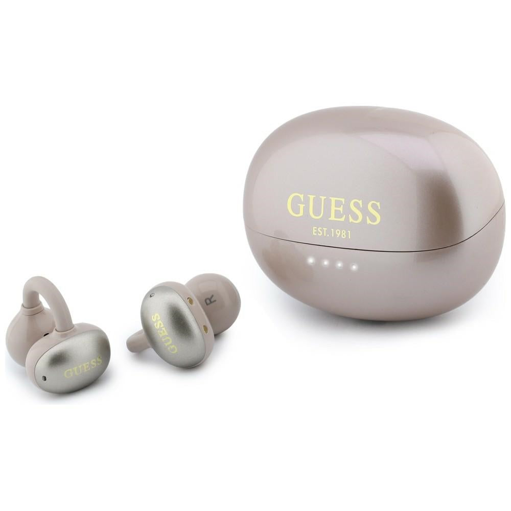 Handsfree Bluetooth Guess Metallic Finish Electroplated Parts Classic, TWS, Pink