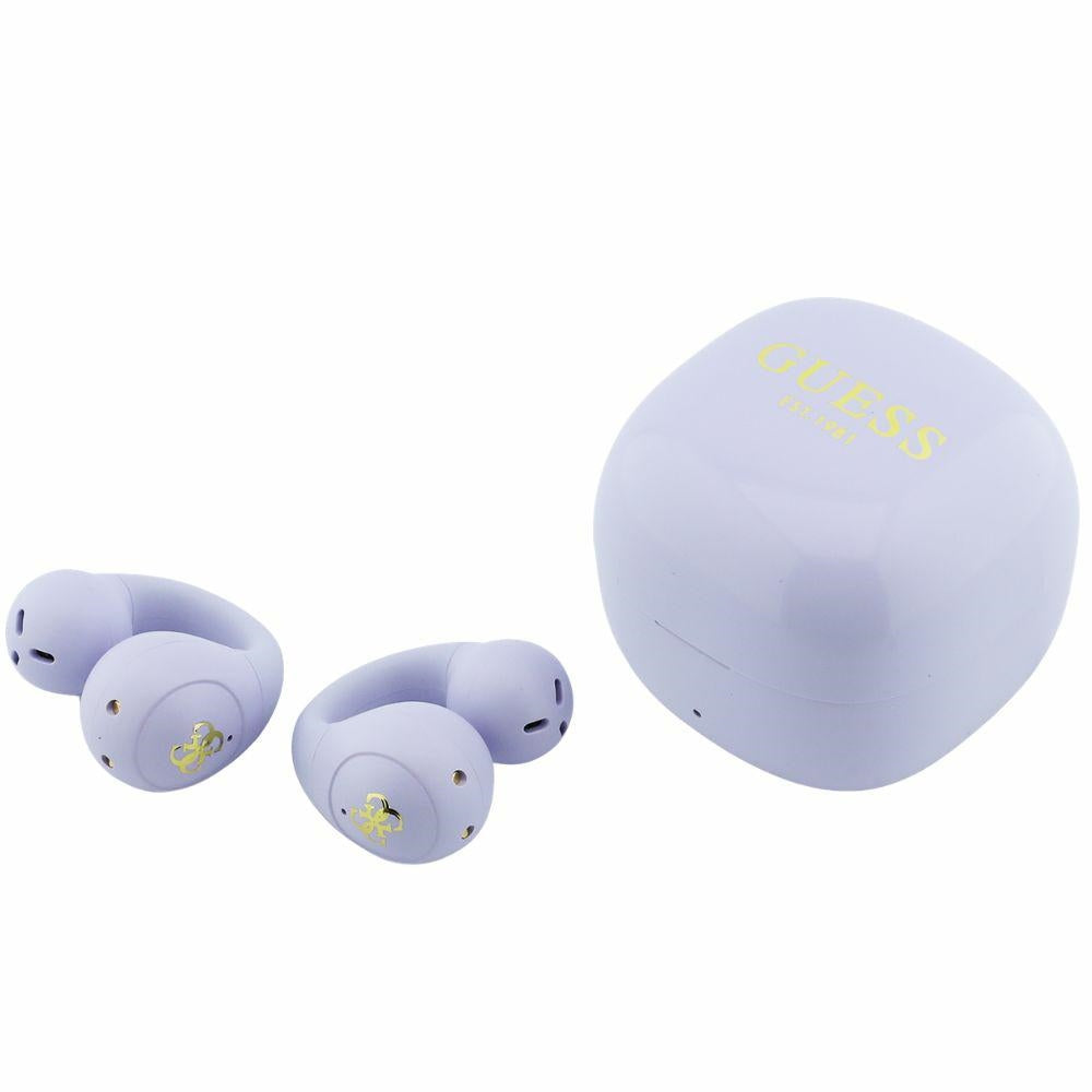 Zestaw słuchawkowy Bluetooth Guess Mini Classic, TWS, Różowy