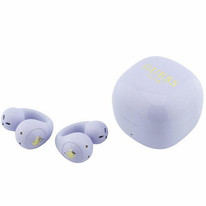 Zestaw słuchawkowy Bluetooth Guess Mini Classic, TWS, Różowy