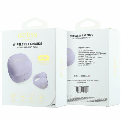 Zestaw słuchawkowy Bluetooth Guess Mini Classic, TWS, Różowy
