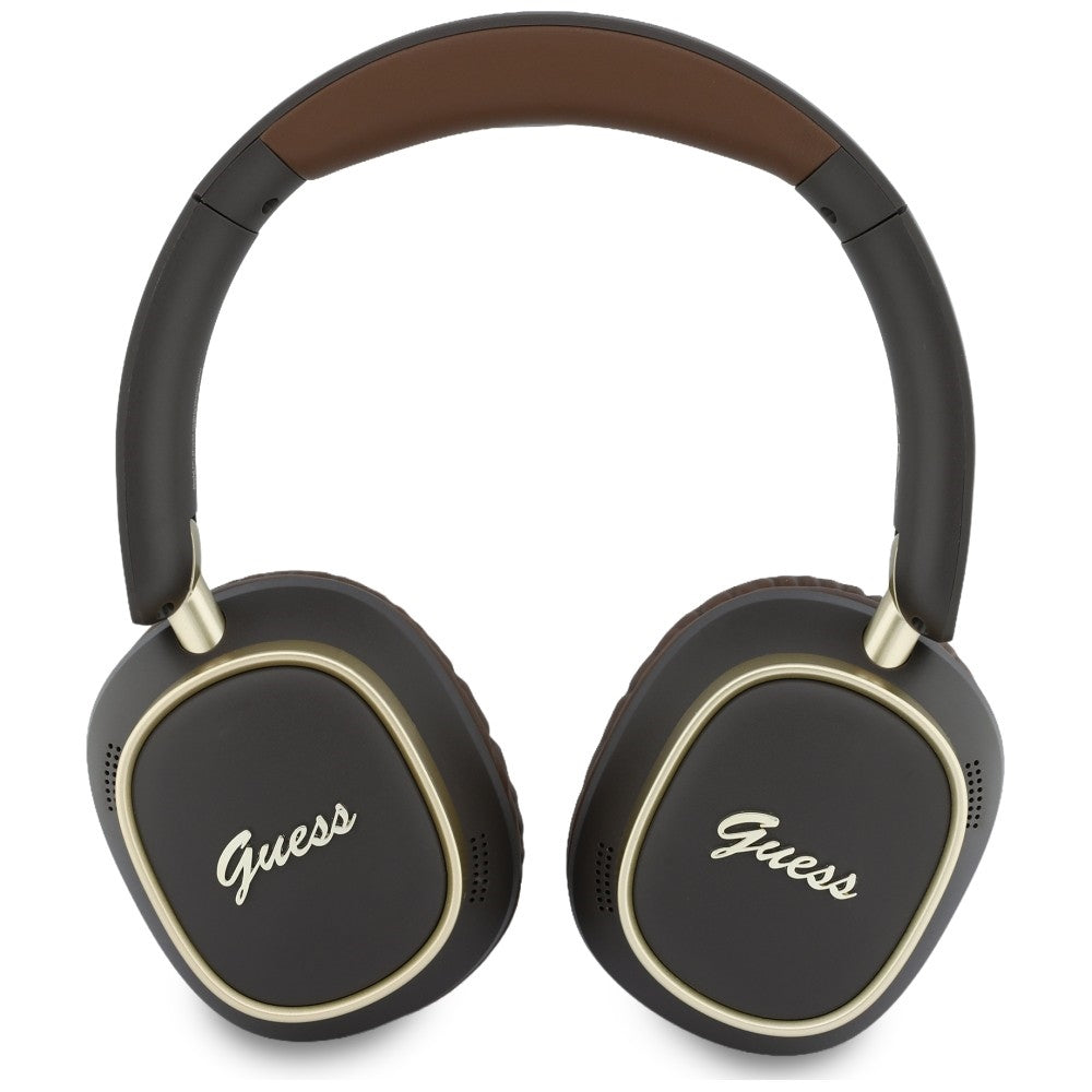 Handsfree Bluetooth Guess Rectangle Metal Script, A2DP, Brązowy