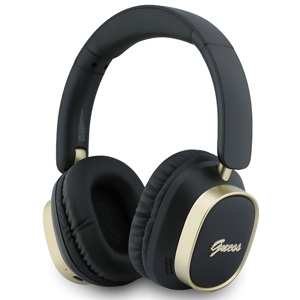 Handsfree Bluetooth Guess Rectangle Metal Script, A2DP, Czarny