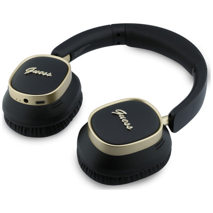 Handsfree Bluetooth Guess Rectangle Metal Script, A2DP, Czarny