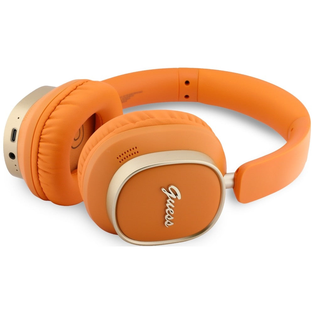 Handsfree Bluetooth Guess Rectangle Metal Script, A2DP, Pomarańczowy
