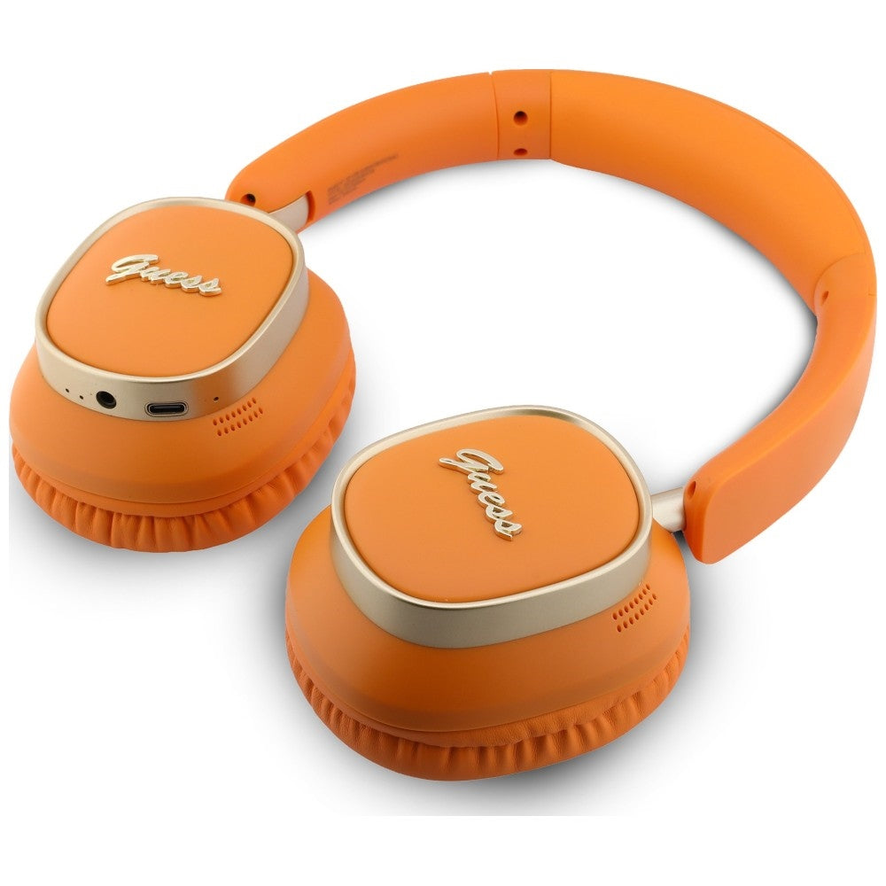 Handsfree Bluetooth Guess Rectangle Metal Script, A2DP, Pomarańczowy