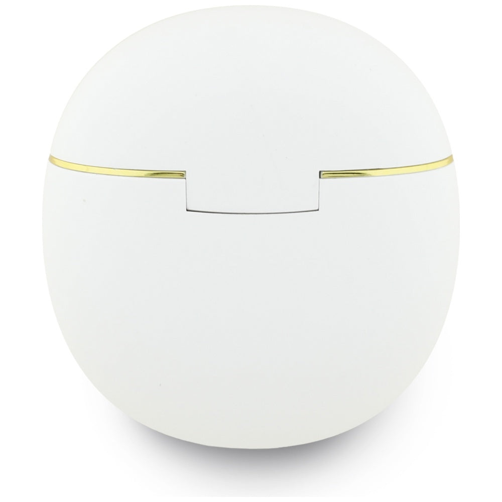 Bezprzewodowy zestaw słuchawkowy Bluetooth Guess Script Print, TWS, Biały