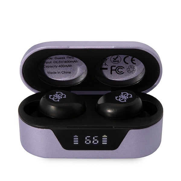 Handsfree Bluetooth Guess, TWS, Fioletowy