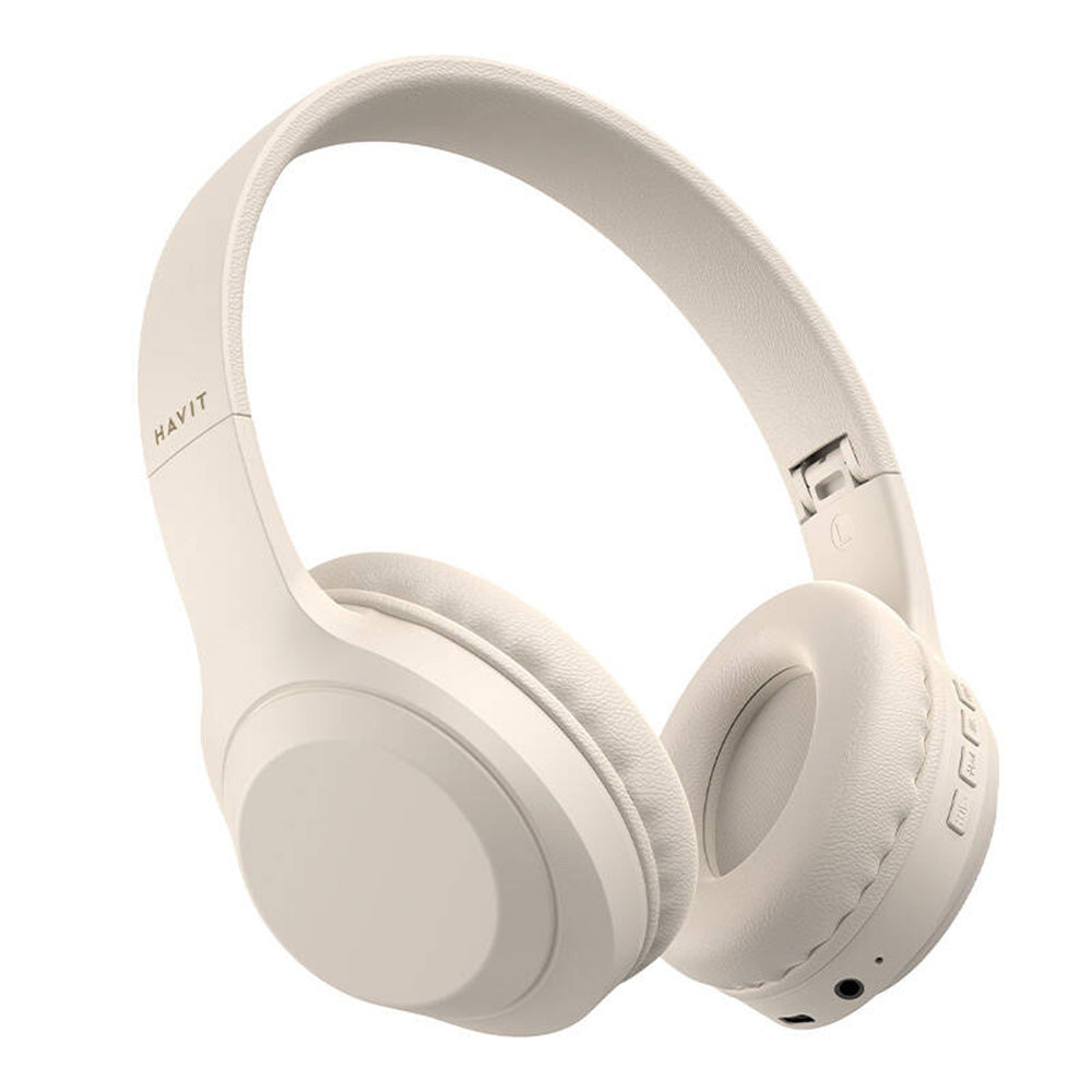 Handsfree Bluetooth HAVIT H628BT, A2DP, Beżowy