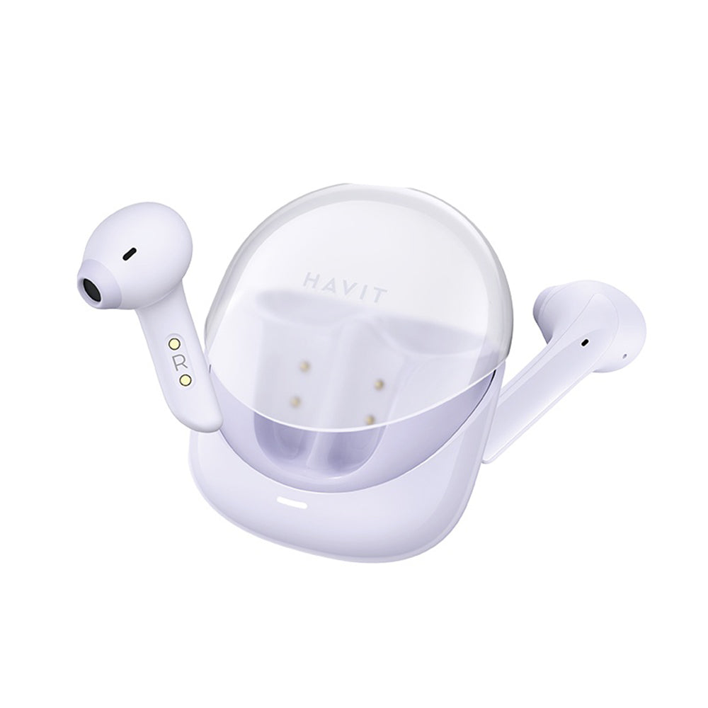 Handsfree Bluetooth HAVIT Modern Buds TW974, TWS, Fioletowy