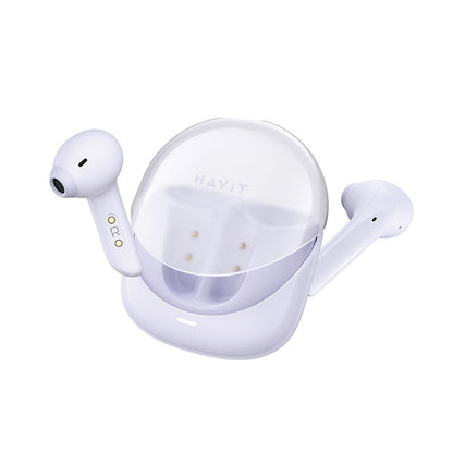 Handsfree Bluetooth HAVIT Modern Buds TW974, TWS, Fioletowy