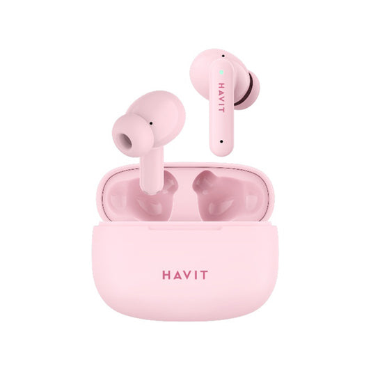 Handsfree Bluetooth HAVIT TW967 Pro, TWS, Różowy