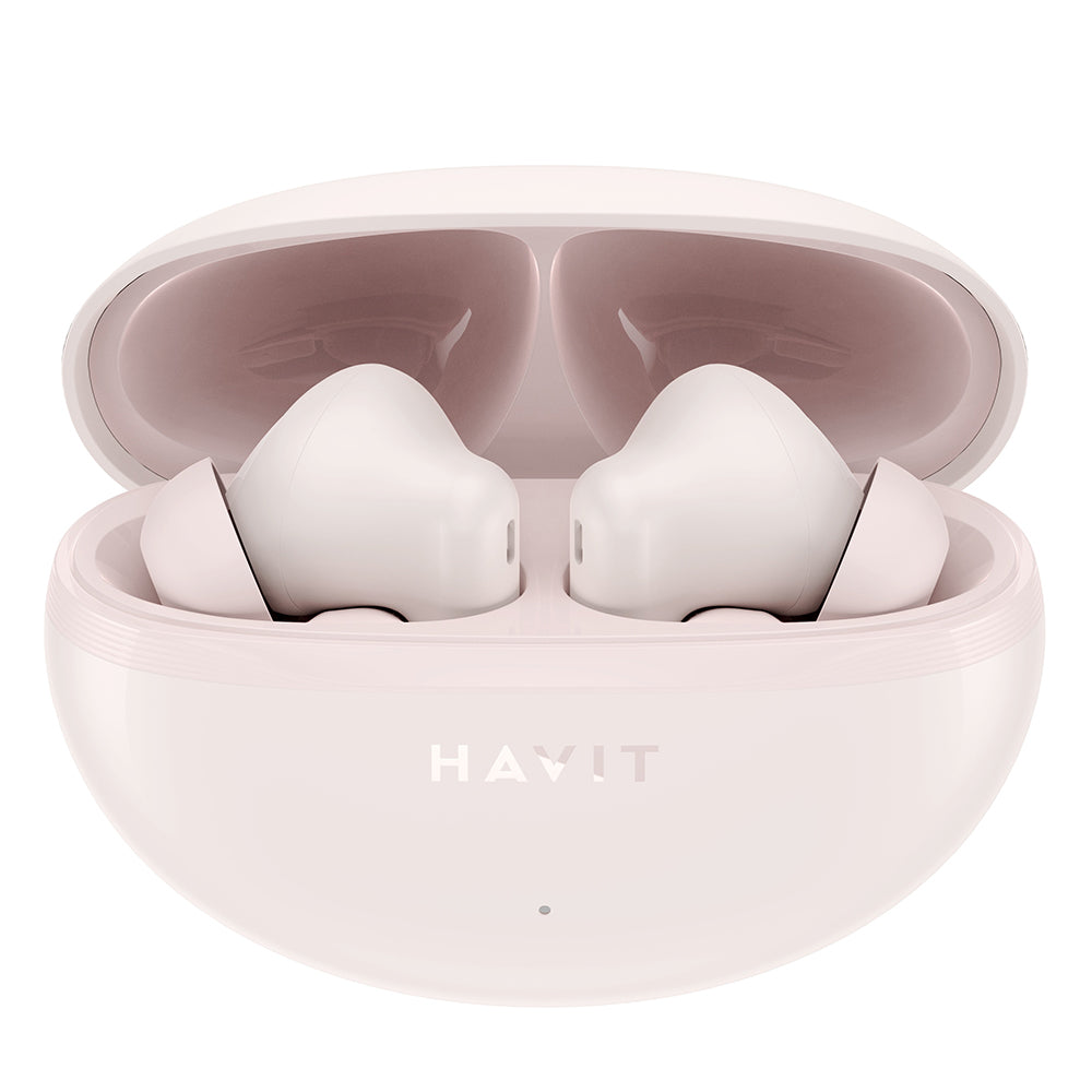 Handsfree Bluetooth HAVIT TW986, TWS, Różowy