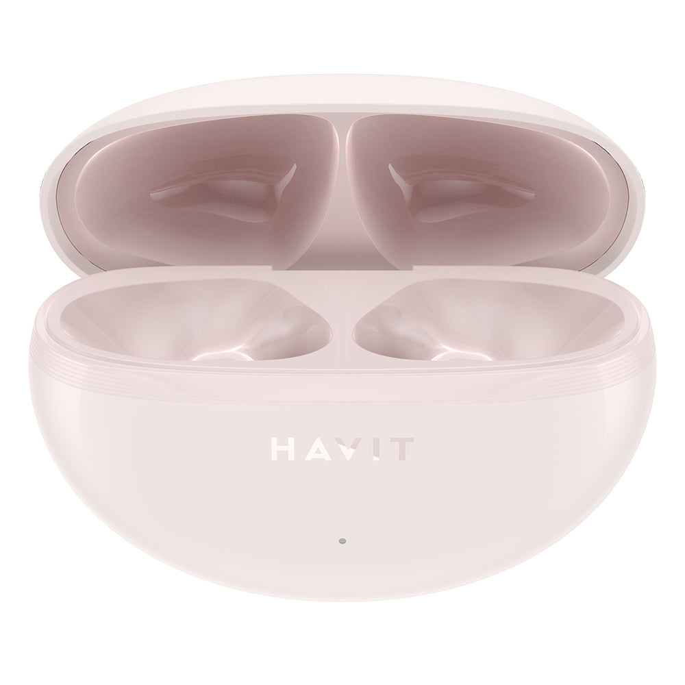 Handsfree Bluetooth HAVIT TW986, TWS, Różowy