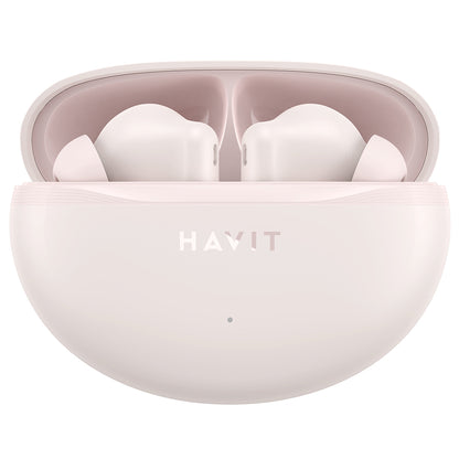 Handsfree Bluetooth HAVIT TW986, TWS, Różowy