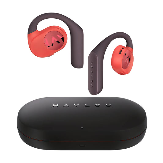 Zestaw głośnomówiący Bluetooth Haylou PurFree Bluetooth Buds OW01, TWS, pomarańczowy 