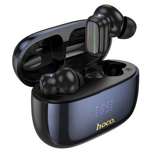 Handsfree Bluetooth HOCO EQ20, TWS, ANC, MultiPoint, Czarny