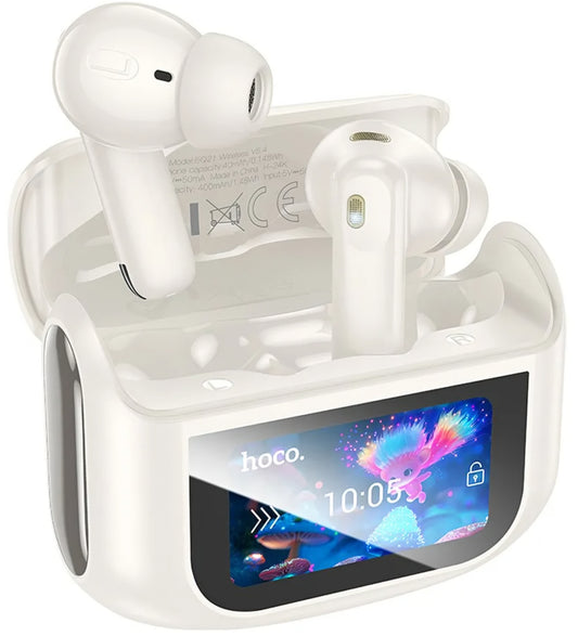 Słuchawki Bluetooth HOCO EQ21, TWS, ANC, Białe