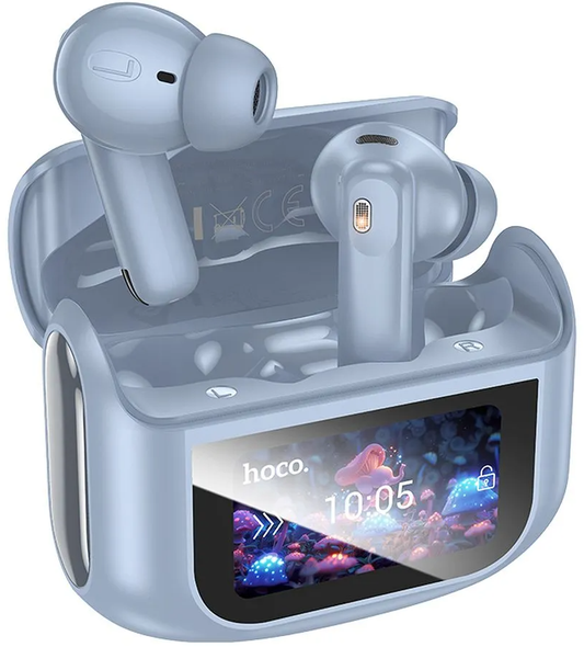 Słuchawki Bluetooth HOCO EQ21, TWS, ANC, Niebieskie