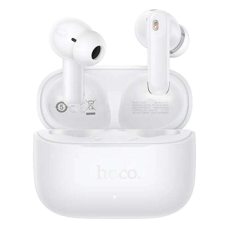 Słuchawki Bluetooth HOCO EQ30, TWS, Białe