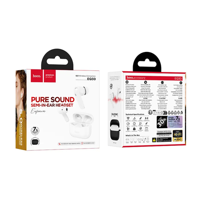 Słuchawki Bluetooth HOCO EQ30, TWS, Białe