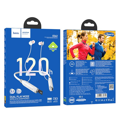 Handsfree Bluetooth HOCO ES62, A2DP, Szary