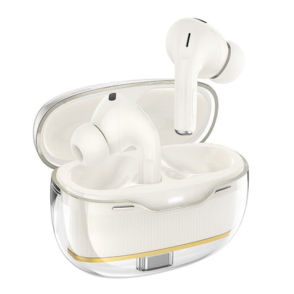 Handsfree Bluetooth HOCO EW54, TWS, Biały (Milky White)