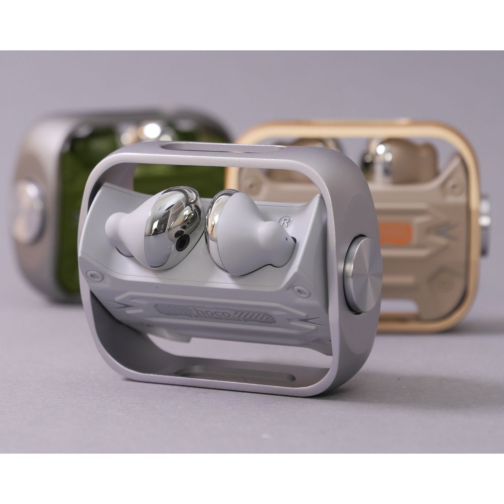 Handsfree Bluetooth HOCO EW55, TWS, Srebrny