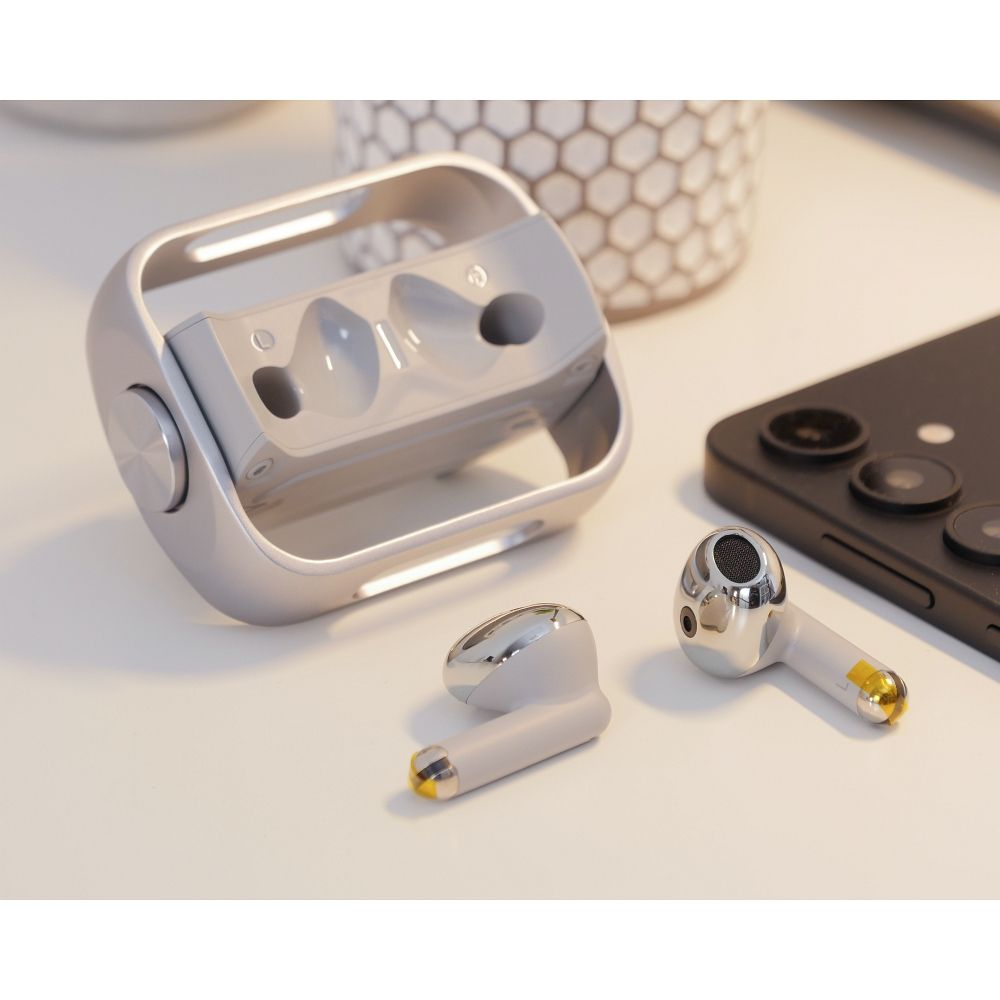 Handsfree Bluetooth HOCO EW55, TWS, Srebrny