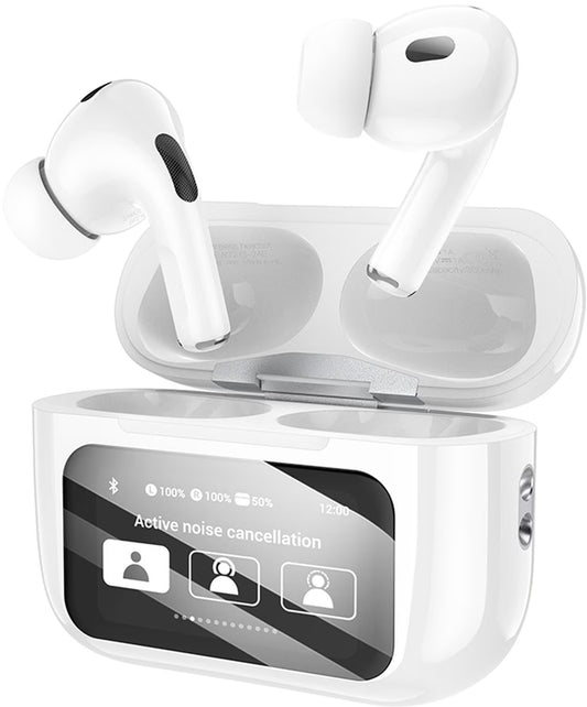 Zestaw słuchawkowy Bluetooth HOCO EW72, TWS, ANC, Biały