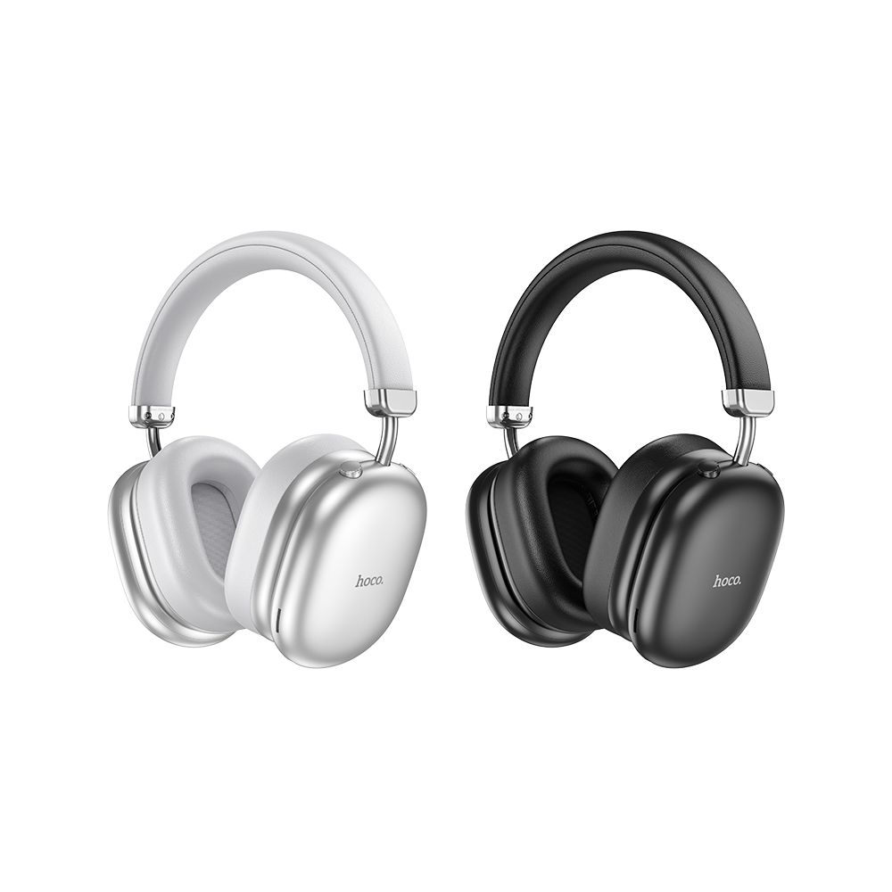 Słuchawki Bluetooth HOCO W35 Max, A2DP, ANC, Srebrne