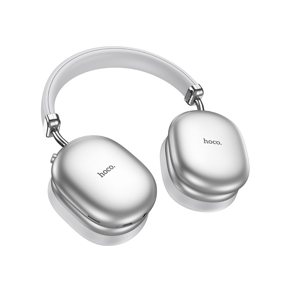 Słuchawki Bluetooth HOCO W35 Max, A2DP, ANC, Srebrne