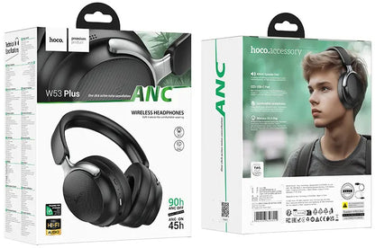 Handsfree Bluetooth HOCO W53 Plus, A2DP, ANC, Czarny