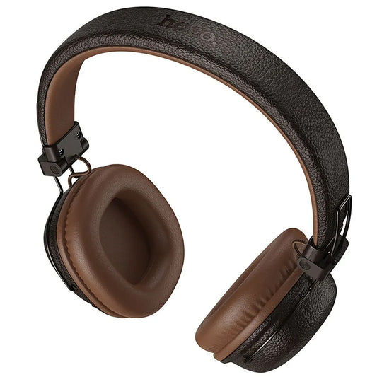 Bezprzewodowy zestaw słuchawkowy Bluetooth HOCO W64, A2DP, Brązowy