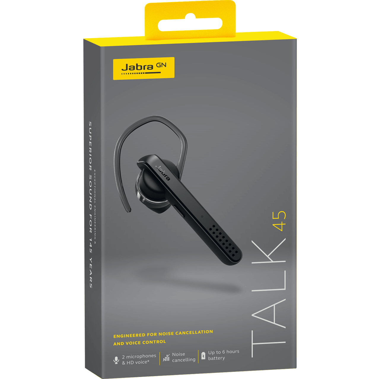 Zestaw głośnomówiący Bluetooth Jabra Talk 45, A2DP, czarny, odnowiony 