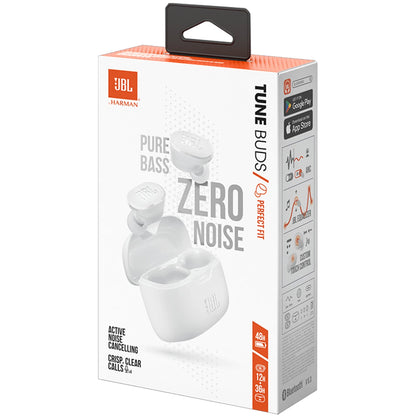 Słuchawki Bluetooth JBL Tune Buds, TWS, ANC, MultiPoint, Białe JBLTBUDSWHT