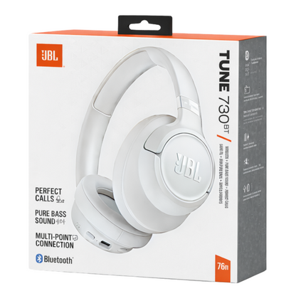 Handsfree Bluetooth JBL Tune 730BT, MultiPoint, A2DP, Biały JBLT730BTWHT