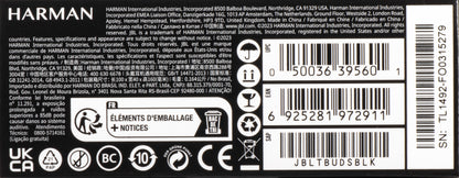 Słuchawki Bluetooth JBL Tune Buds, TWS, ANC, Multipoint, Czarne JBLTBUDSBLK