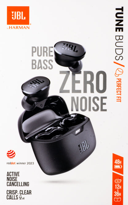 Słuchawki Bluetooth JBL Tune Buds, TWS, ANC, Multipoint, Czarne JBLTBUDSBLK